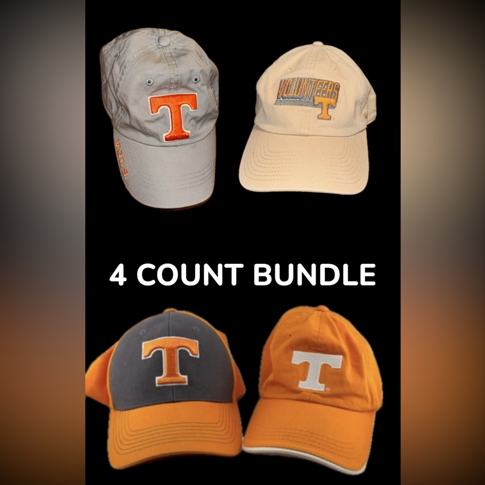 4 COUNT BUNDLE Tennessee vols ut vols tn vols orange caps hats sports OSFM men